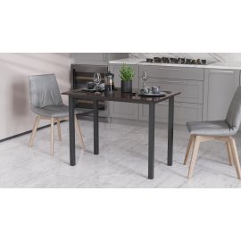 Стол универсальный Knap Ferrum-decor 750x1000x600 Черный металл ДСП Венге Магия 16 мм (KNAP003)
