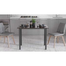 Стол универсальный Knap Ferrum-decor 750x1000x600 Черный металл ДСП Венге Магия 16 мм (KNAP003)