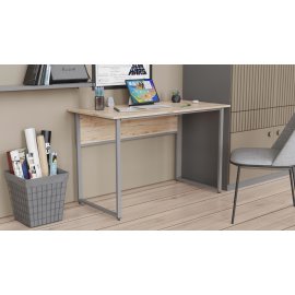 Комп'ютерний стіл Ferrum-decor Коді 75x120x60 сірий ДСП Дуб Артізан 16мм