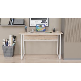 Компьютерный стол Ferrum-decor Коди 75x120x60 белый ДСП Дуб Сан-Марино 16мм