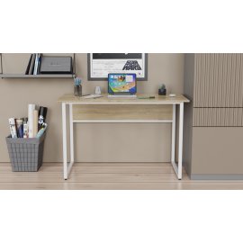 Письменный стол Ferrum-decor Коди 75x100x60 белый ДСП Дуб Сонома 16мм