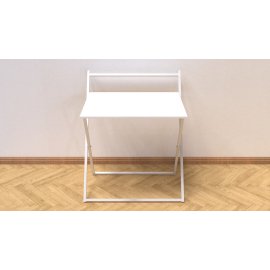 Стіл трансформер Компакт 1 Ferrum-decor 750x790x720 Білий метал ДСП Білий 16 мм (KOM108)