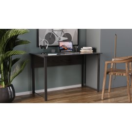 Компьютерный стол Ferrum-decor Курт 75x100x60 черный ДСП Сосна Кембра 16мм