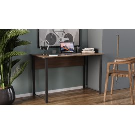 Письменный стол Ferrum-decor Курт 75x100x60 черный ДСП Дуб Сонома 16мм