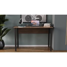 Письменный стол Ferrum-decor Курт 75x100x60 черный ДСП Дуб Сонома Трюфель 16мм