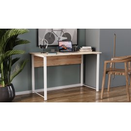 Компьютерный стол Ferrum-decor Курт 75x100x60 белый ДСП Сосна Кембра 16мм