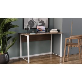 Компьютерный стол Ferrum-decor Курт 75x100x60 белый ДСП Дуб Сан-Марино 16мм