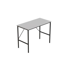 Стол письменный Line Тайм Ferrum-decor 750x1000x500 Черный металл ДСП Белое 16 мм (TIME101)