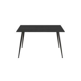 Стол кухонный Марсель 40 Ferrum-decor 75x120x60 Черный металл ДСП Сосна Кембра 16 мм (MAR4001)