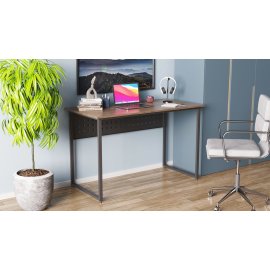 Комп'ютерний стіл Ferrum-decor Майк 75x140x70 чорний ДСП Дуб Сонома Труфель 16мм