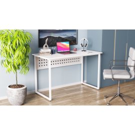 Письменный стол Ferrum-decor Майк 75x100x60 белый ДСП Белое 16мм