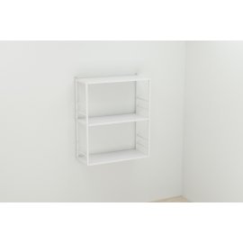 Книжная полка универсальная Ferrum-decor Стим 2 74x63x26 белый ДСП Белое 16мм