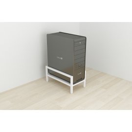 Підставка для системного блоку Ferrum-decor Нікі 21x24x45 Білий ДСП Біле 16мм (NIK0008)