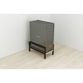 Підставка для системного блоку Ferrum-decor Нікі 21x24x45 Чорний ДСП Сонома 16мм (NIK0004)