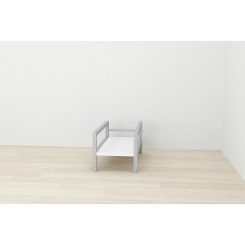 Підставка для системного блоку Ferrum-decor Нікі 21x24x45 Сірий ДСП Біле 16мм (NIK0015)