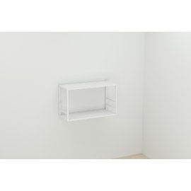 Книжная полка универсальная Ferrum-decor Стим 1 38x63x26 черный ДСП Сосна Кембра 16мм (XK00024)