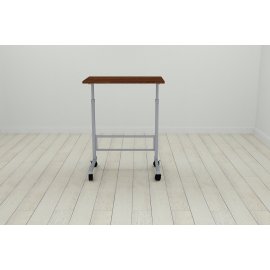 Стол приставной Ferrum-decor Амиго 62x60x40 металл Серый ДСП Венге 16мм (AMI0017)