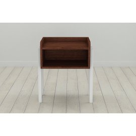Тумба модульная Ferrum-decor Джузи 540x450x320 металл Белый ДСП Венге 16 мм (DJU0010)