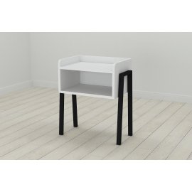 Тумба модульная Ferrum-decor Джузи 540x450x320 металл Черный ДСП Белое 16 мм (DJU0001)
