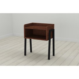 Тумба модульная Ferrum-decor Джузи 540x450x320 металл Черный ДСП Венге 16 мм (DJU0003)
