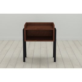 Тумба модульная Ferrum-decor Джузи 540x450x320 металл Черный ДСП Венге 16 мм (DJU0003)