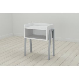 Тумба модульная Ferrum-decor Джузи 540x450x320 металл Серый ДСП Белое 16 мм (DJU0015)