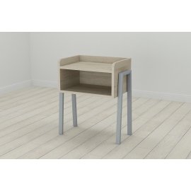 Тумба модульная Ferrum-decor Джузи 540x450x320 металл Серый ДСП Сонома 16 мм (DJU0018)