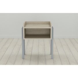 Тумба модульная Ferrum-decor Джузи 540x450x320 металл Серый ДСП Сонома 16 мм (DJU0018)
