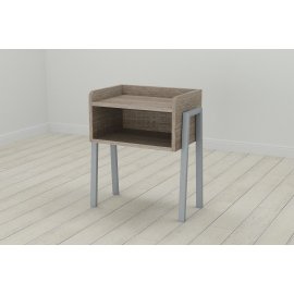 Тумба модульная Ferrum-decor Джузи 540x450x320 металл Серый ДСП Сонома Трюфель 16 мм (DJU0019)