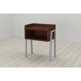 Тумба модульная Ferrum-decor Джузи 540x450x320 металл Серый ДСП Венге 16 мм (DJU0017)