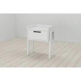 Тумба модульная Ferrum-decor Бетти 540x450x320 металл Белый ДСП Белое 16 мм (BET0008)