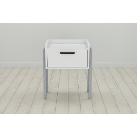 Тумба модульная Ferrum-decor Бетти 540x450x320 металл Серый ДСП Белое 16 мм (BET0015)