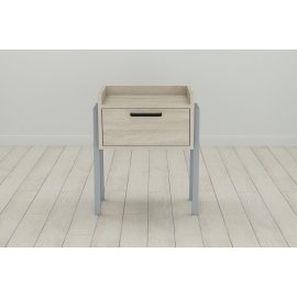 Тумба модульная Ferrum-decor Бетти 540x450x320 металл Серый ДСП Сонома 16 мм (BET0018)