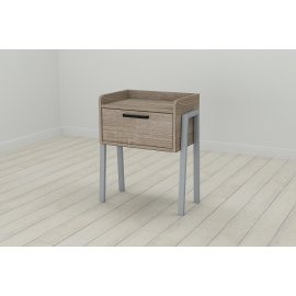 Тумба модульная Ferrum-decor Бетти 540x450x320 металл Серый ДСП Сонома Трюфель 16 мм (BET0019)