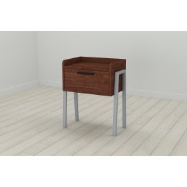 Тумба модульная Ferrum-decor Бетти 540x450x320 металл Серый ДСП Венге 16 мм (BET0017)