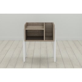 Тумба модульна Ferrum-decor Амелі 540x450x320 метал Білий ДСП Сонома Трюфель 16 мм (AME0012)