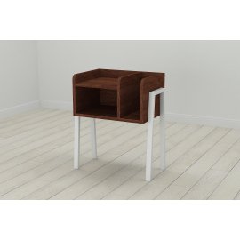 Тумба модульная Ferrum-decor Амели 540x450x320 металл Белый ДСП Венге 16 мм (AME0010)