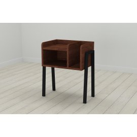 Тумба модульная Ferrum-decor Амели 540x450x320 металл Черный ДСП Венге 16 мм (AME0003)