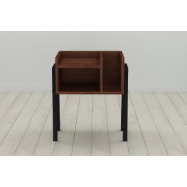 Тумба модульная Ferrum-decor Амели 540x450x320 металл Черный ДСП Венге 16 мм (AME0003)