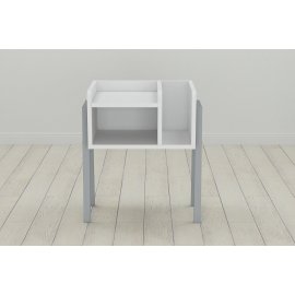 Тумба модульна Ferrum-decor Амелі 540x450x320 метал Сірий ДСП Біле 16 мм (AME0015)