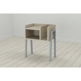 Тумба модульная Ferrum-decor Амели 540x450x320 металл Серый ДСП Сонома 16 мм (AME0018)