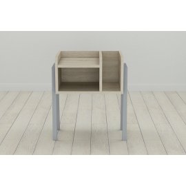 Тумба модульна Ferrum-decor Амелі 540x450x320 метал Сірий ДСП Сонома 16 мм (AME0018)