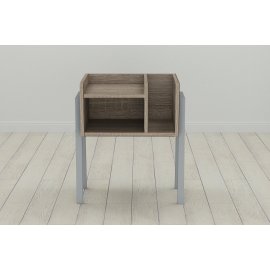 Тумба модульная Ferrum-decor Амели 540x450x320 металл Серый ДСП Сонома Трюфель 16 мм (AME0019)