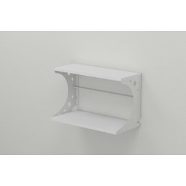 Выбрать Полка настенная Ferrum-decor Букин 330x700x240 металл Белый ДСП Белое 16 мм (BUK0050)