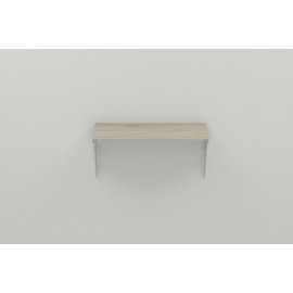 Купить Полка настенная Ferrum-decor Ханди 2 240x600x240 металл Белый ДСП Сонома 16 мм (XND0032)