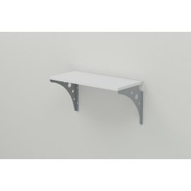 Купить Полка настенная Ferrum-decor Ханди 2 240x500x240 металл Серый ДСП Белое 16 мм (XND0015)