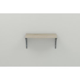 Купить Полка настенная Ferrum-decor Ханди 2 240x600x240 металл Серый ДСП Сонома 16 мм (XND0039)