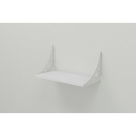 Полка настенная Ferrum-decor Ханди 2 240x700x240 металл Белый ДСП Белое 16 мм (XND0050)
