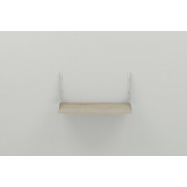 Купить Полка настенная Ferrum-decor Ханди 2 240x700x240 металл Белый ДСП Сонома 16 мм (XND0053)