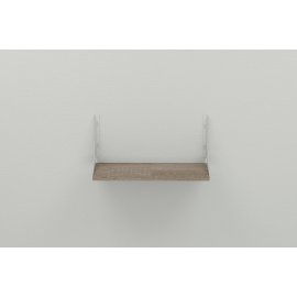 Выбрать Полка настенная Ferrum-decor Ханди 2 240x600x240 металл Белый ДСП Сонома Трюфель 16 мм (XND0033)